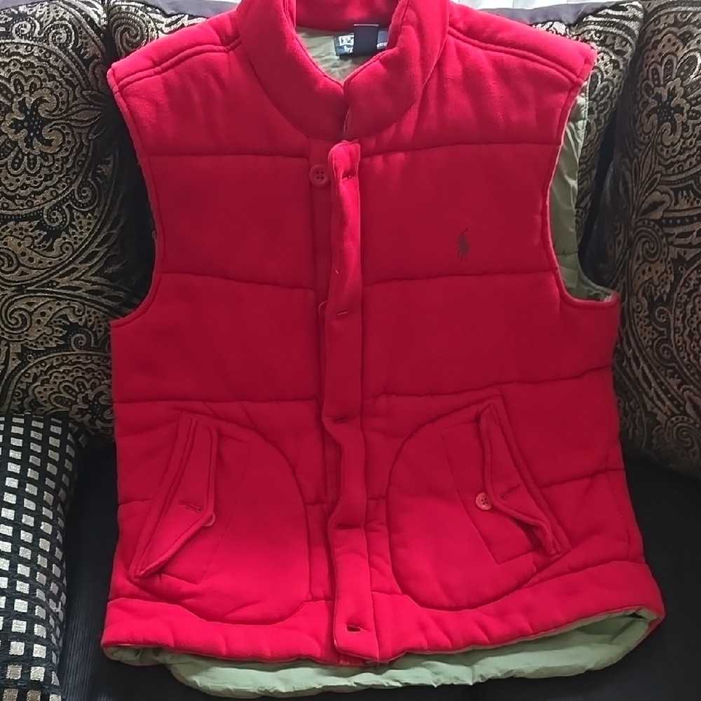 Red Puffer Vest - image 1